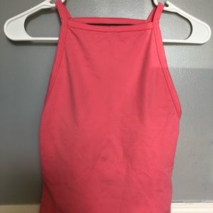 Kortni Jeane high neck swim top-color:🍓